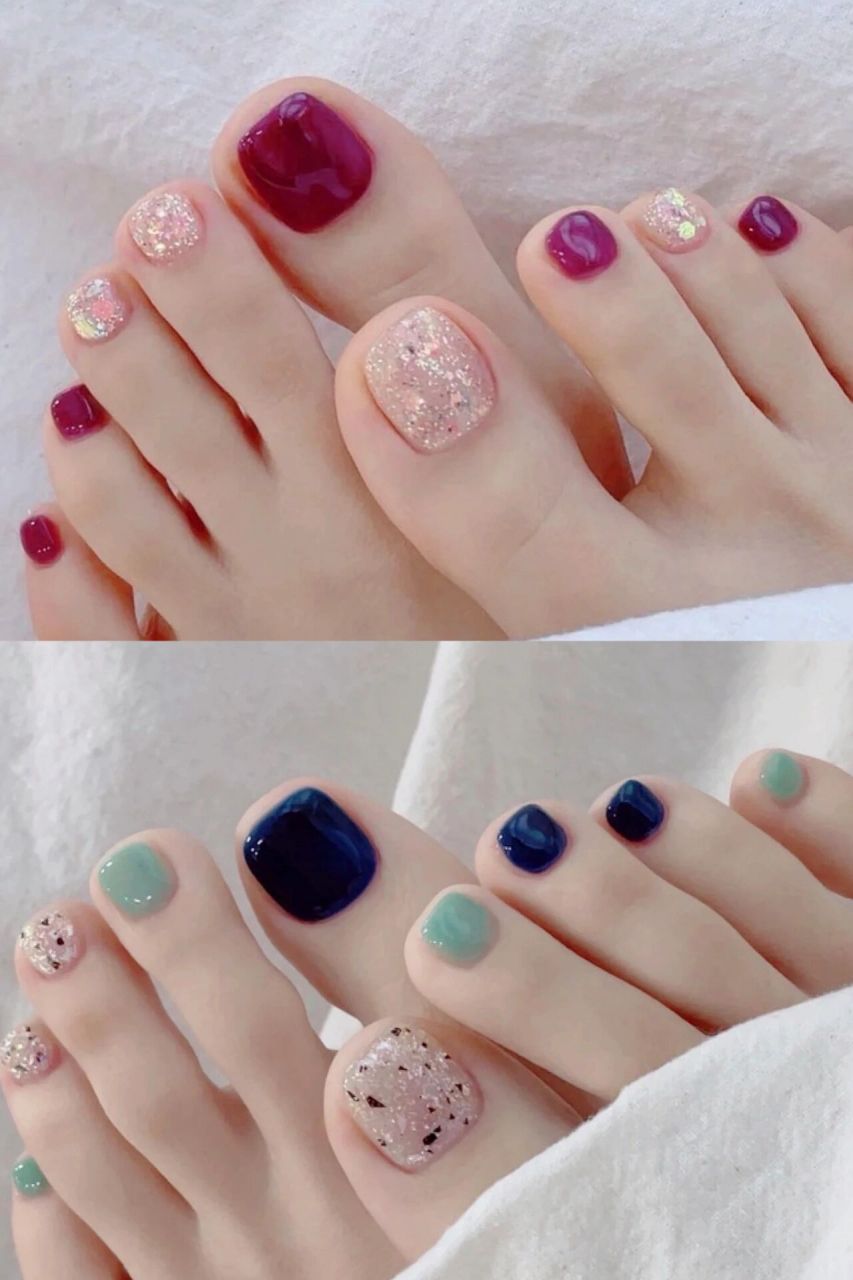 98爆款夏日脚部美甲99百搭又显白7815  96精致的猪猪女孩