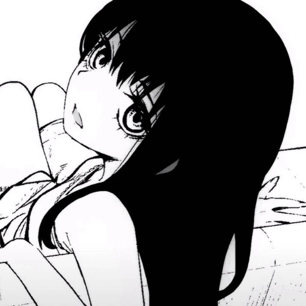 今日头像   黑白动漫头像女 整理了一些自用的头像爱了爱了