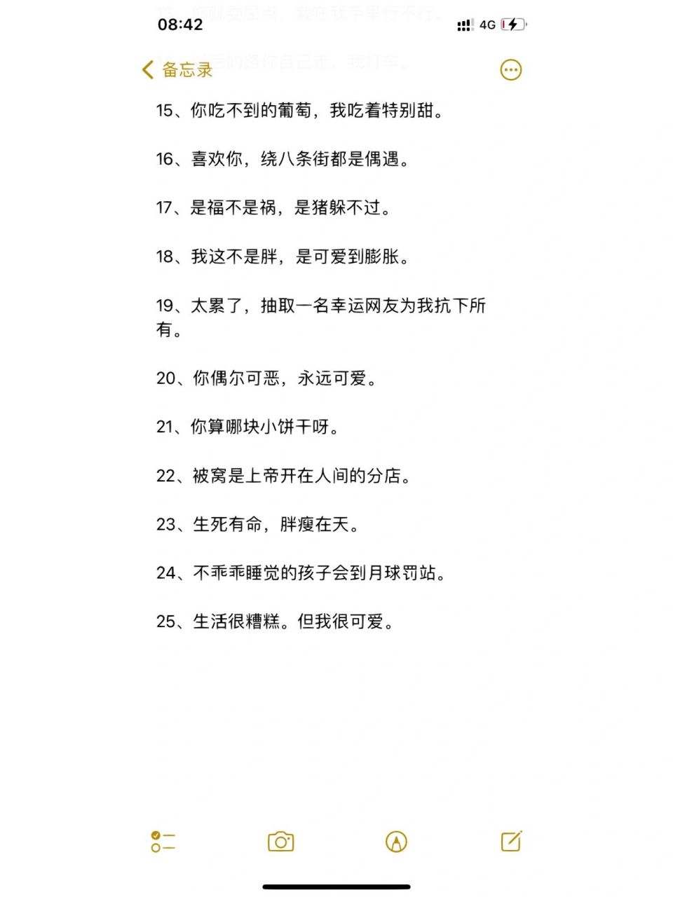 小众短句文案 1,白白胖胖,充满希望.