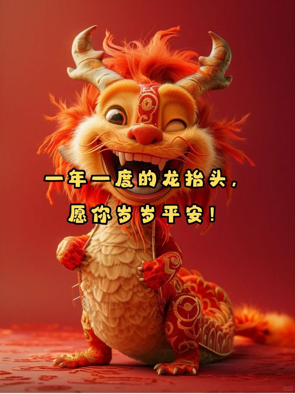 龙抬头生日快乐祝福语 🎉 龙抬头,祥瑞到,喜气洋洋祝寿星!