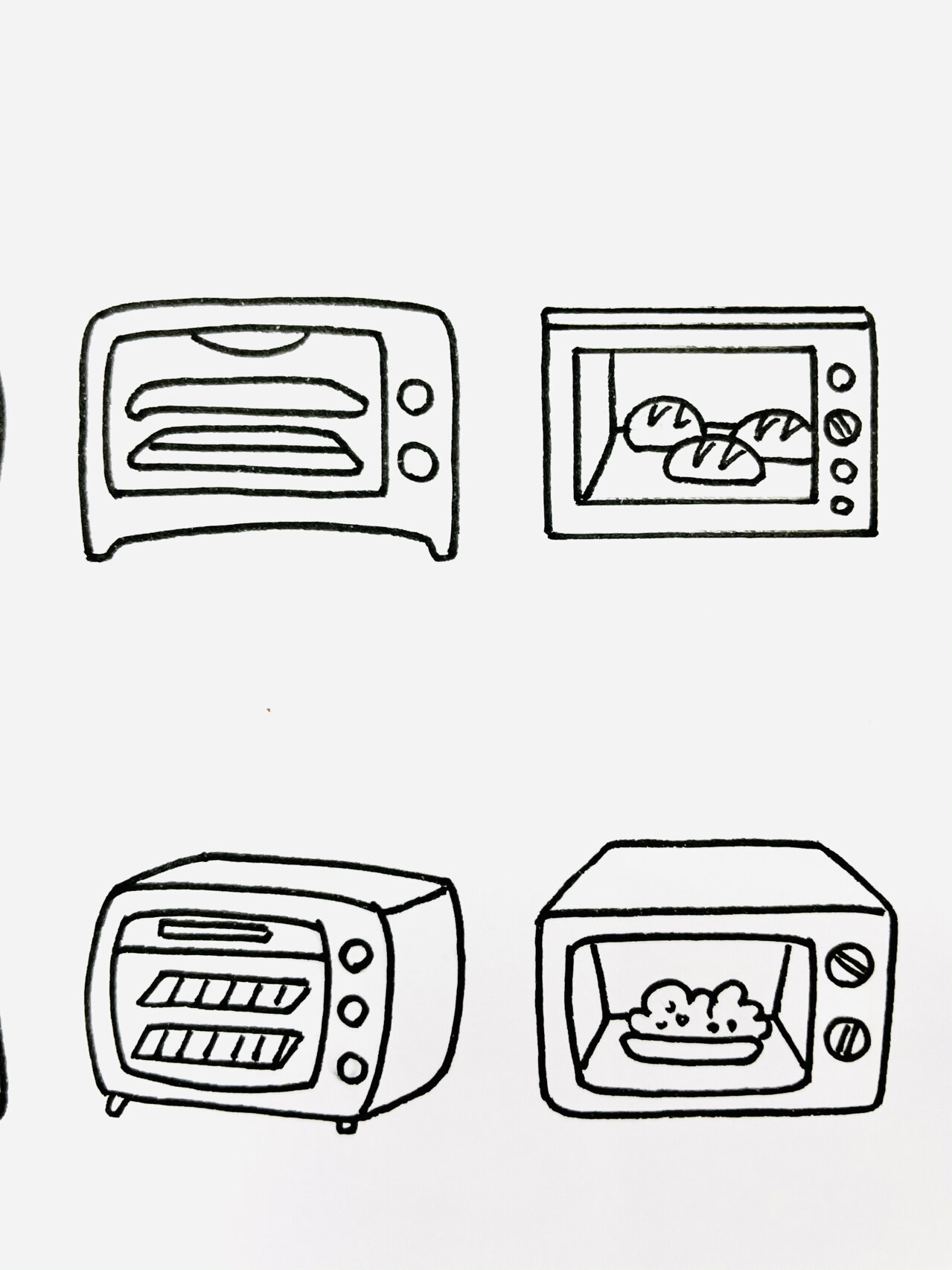 【简笔画】烤箱