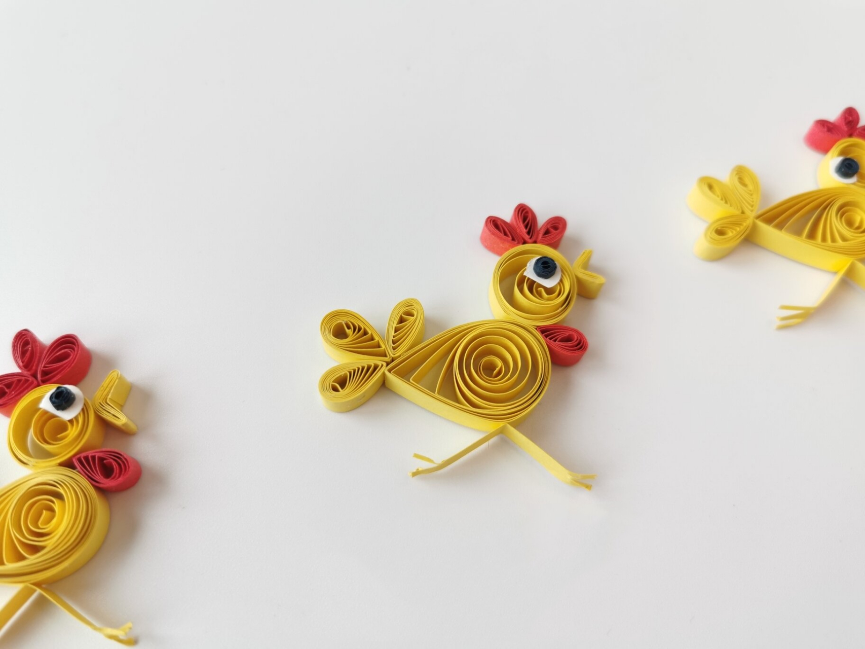 创意手工衍纸小鸡,有趣简单点赞吧 适合衍纸初学者,创意无限么么哒