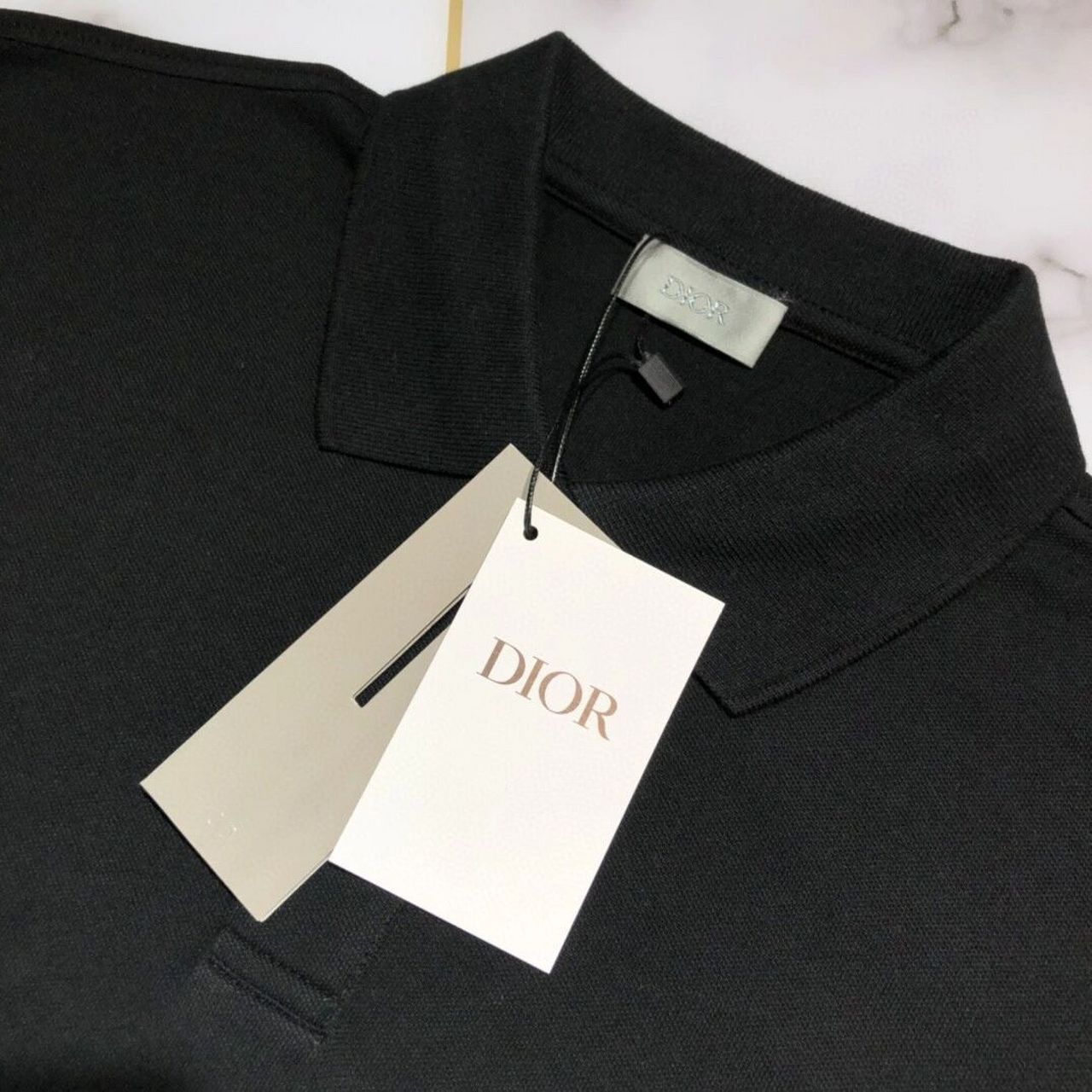 di*r 迪奥di*r cd icon徽章翻领短袖polo衫 di*r 迪奥 di*r cd icon