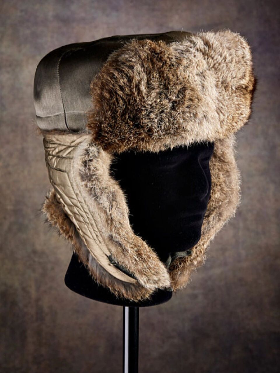 军事收藏:二战德军装甲兵冬帽 二战原品德国装甲兵冬季帽,试验型号