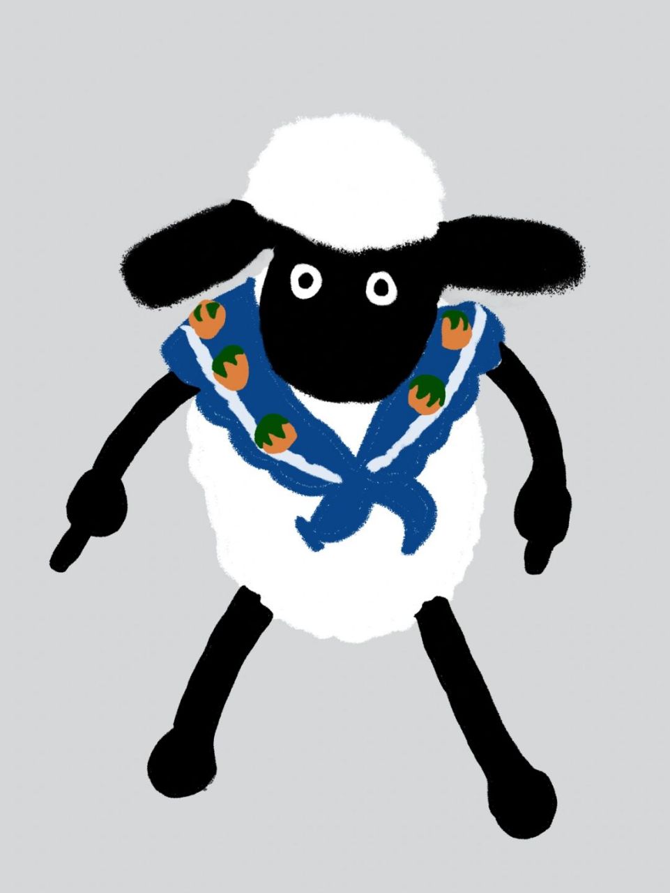 小羊肖恩可爱头像3 小羊肖恩可爱头像[打call]#插画分享# #插画