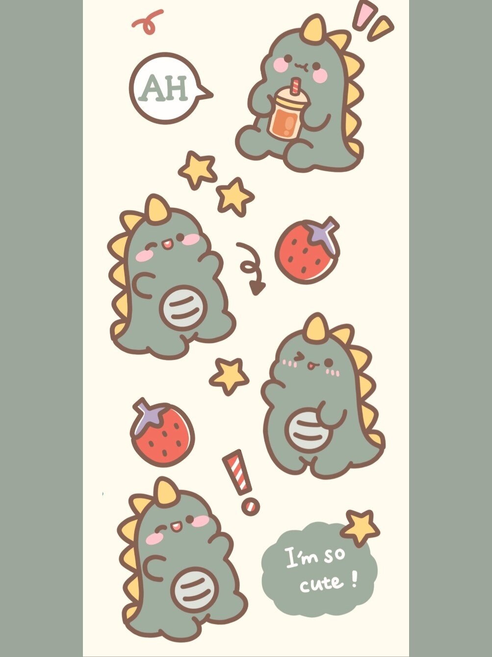 壁纸分享第①④期|可爱爆萌 小恐龙壁纸