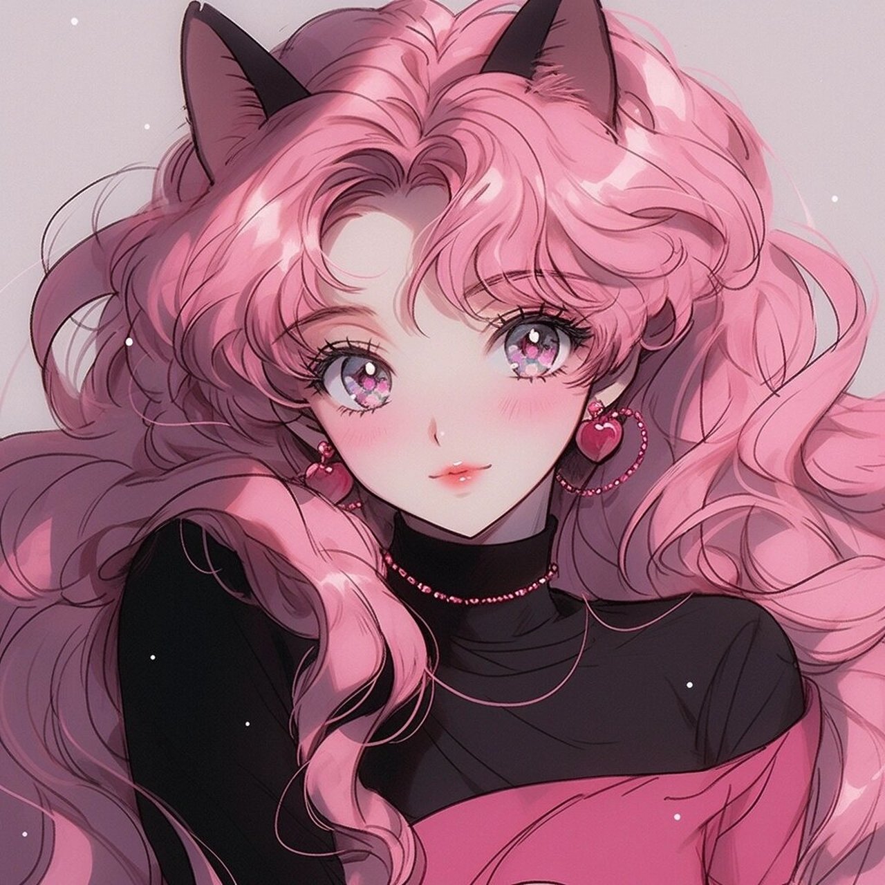 旧漫头像‖粉色系气质美少女78 快和姐妹一起换头像吧!