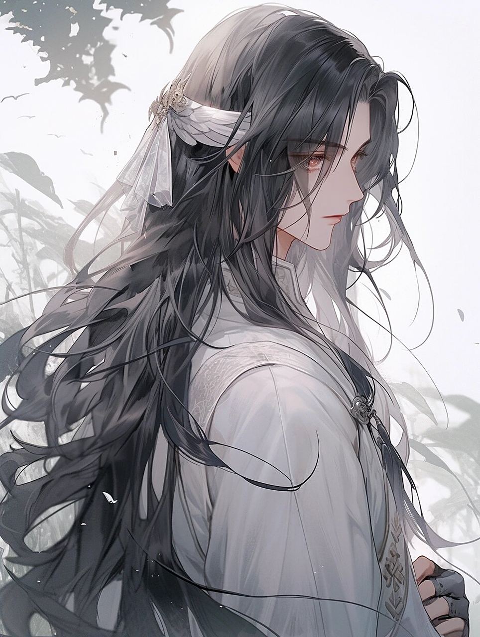 古风长发男主 壁纸 男生头像 男生53