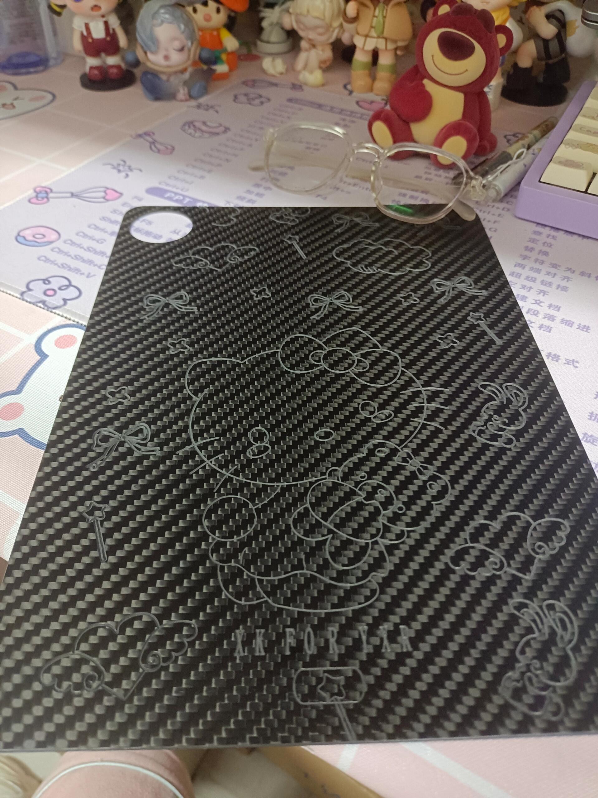 定制的vivopad2碳纤维板到了