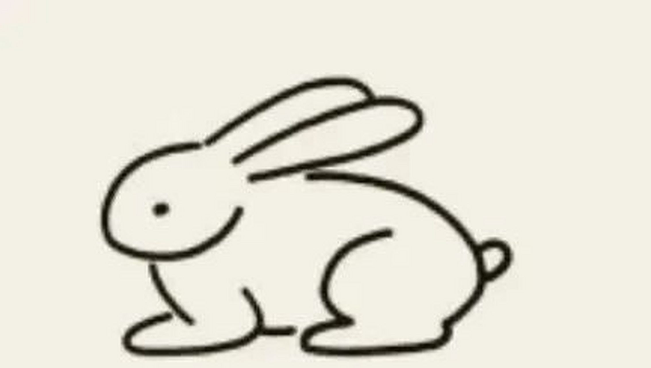 兔子简笔画全身图片