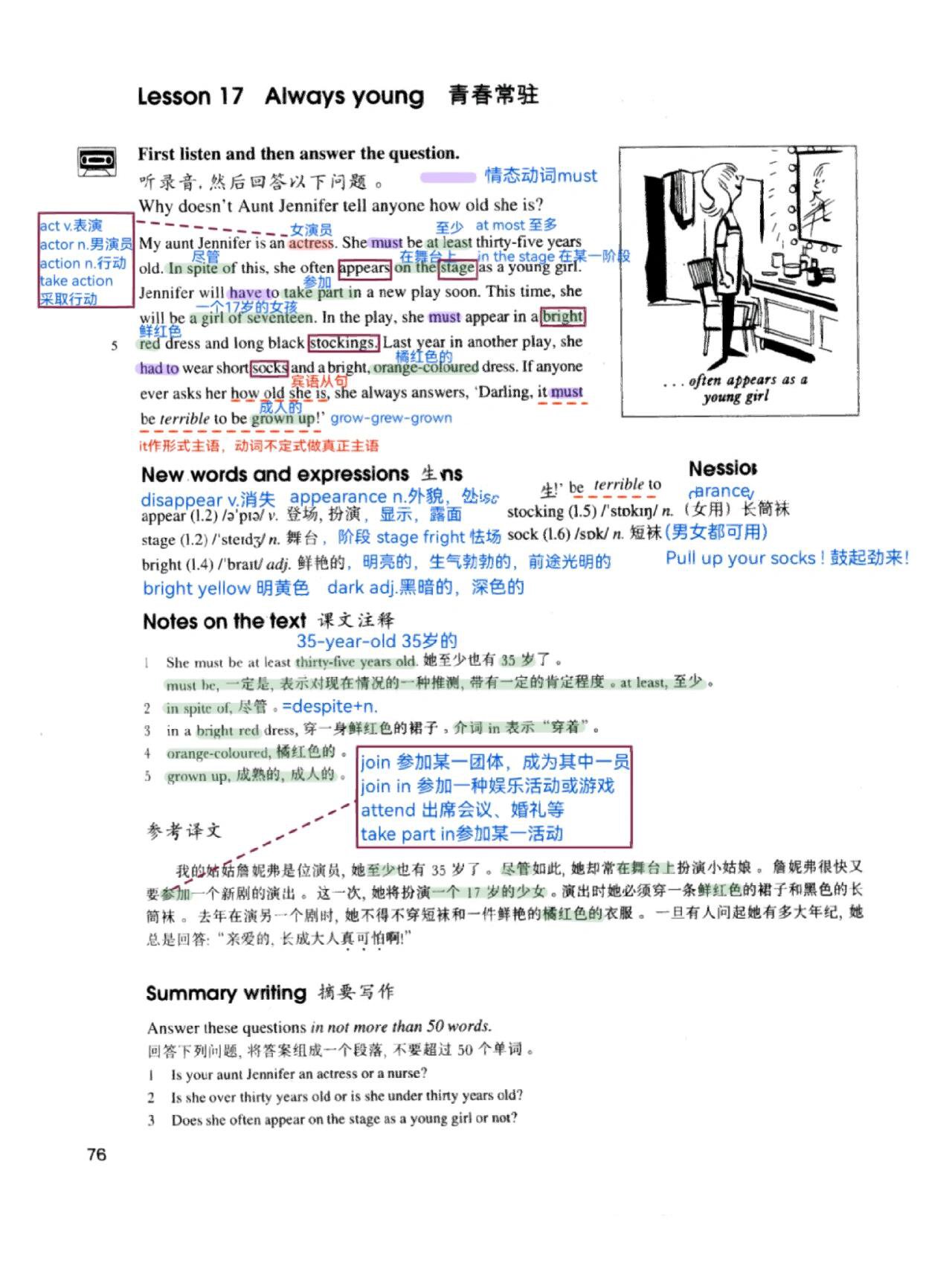 新概念英语第二册50课图片