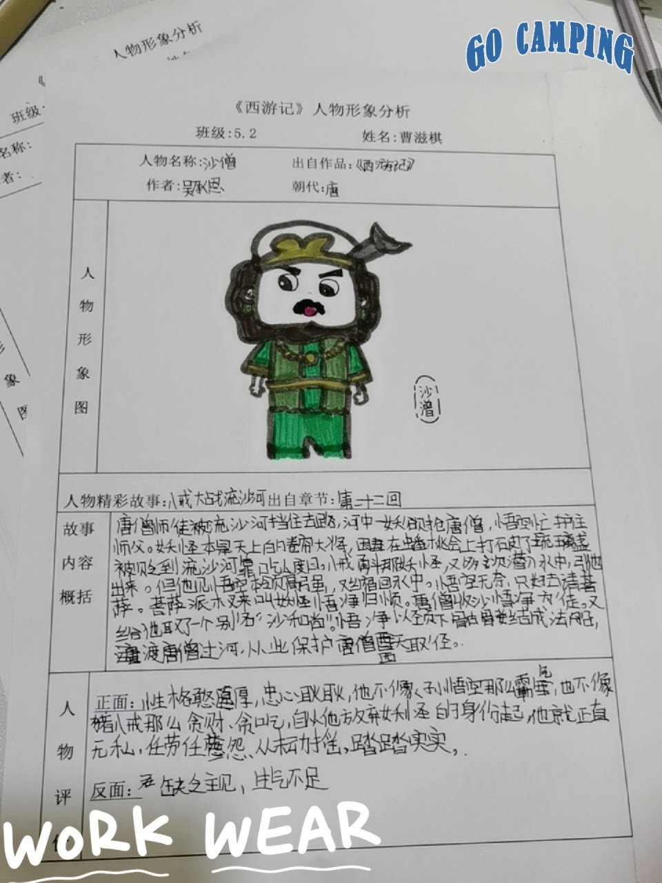 西游记人物肖像描写图片