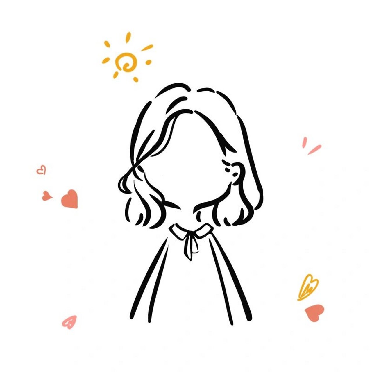 原创教程【短发合集】 73157315整理一波简笔画短发发型合集