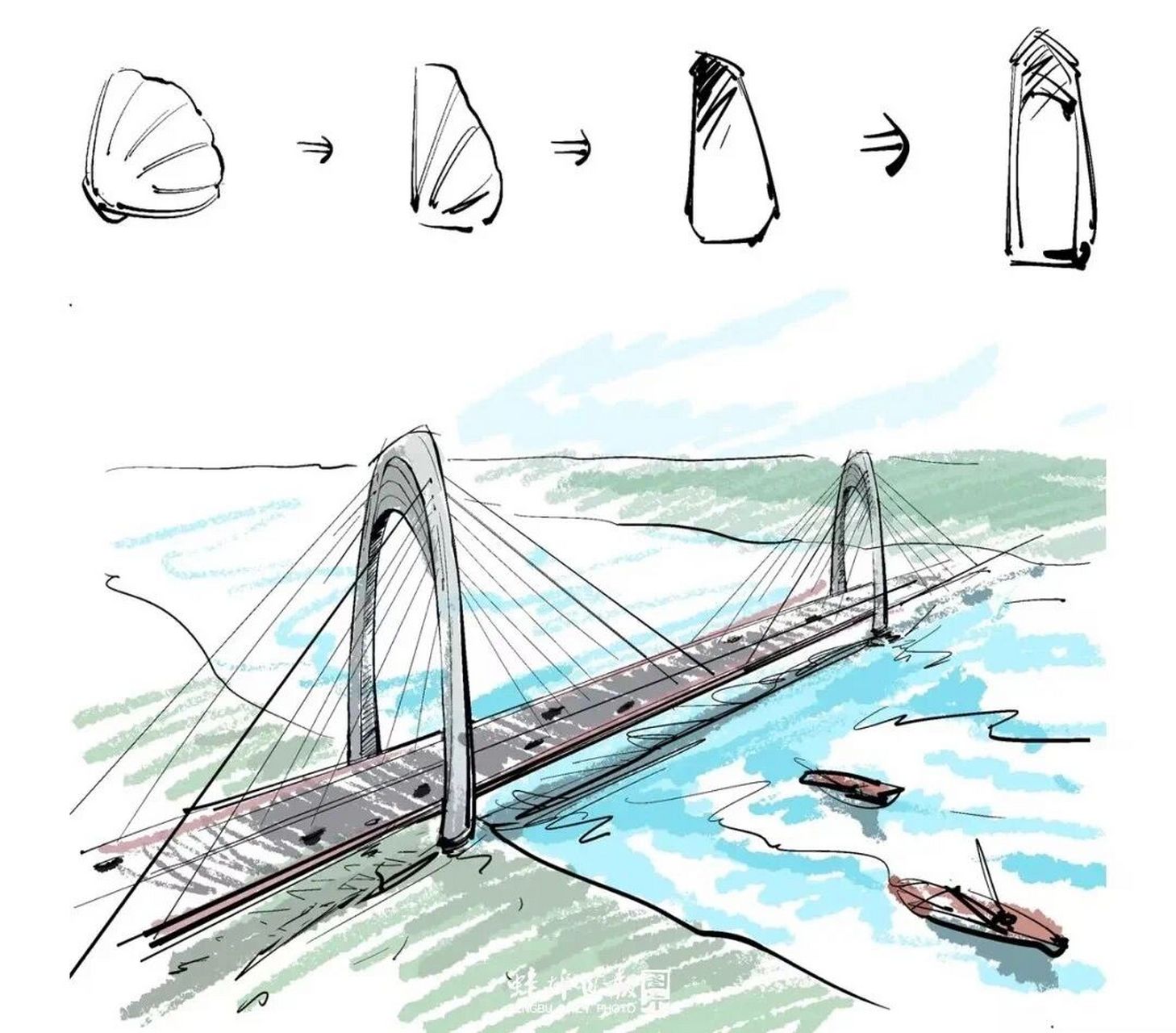 心心念念的蚌埠延安路淮河大桥 蚌埠延安路淮河大桥设计方案终于出炉