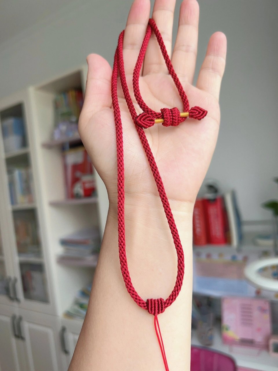 红色也经典 手工编绳项链绳