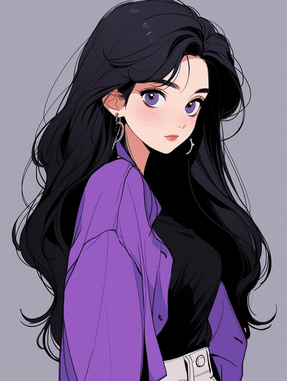 高贵清冷的紫色头像|女生头像|壁纸