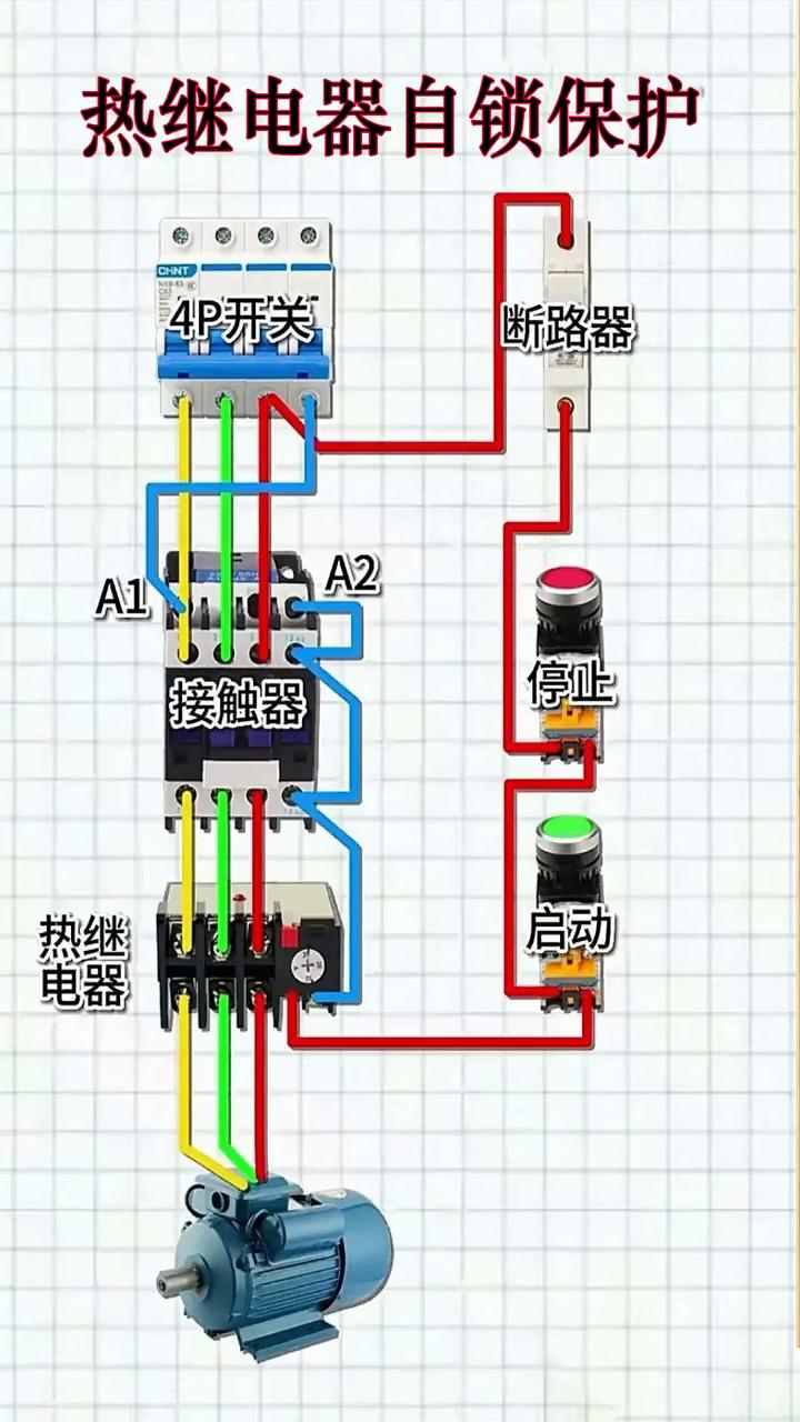 接触器正反自锁接线图图片