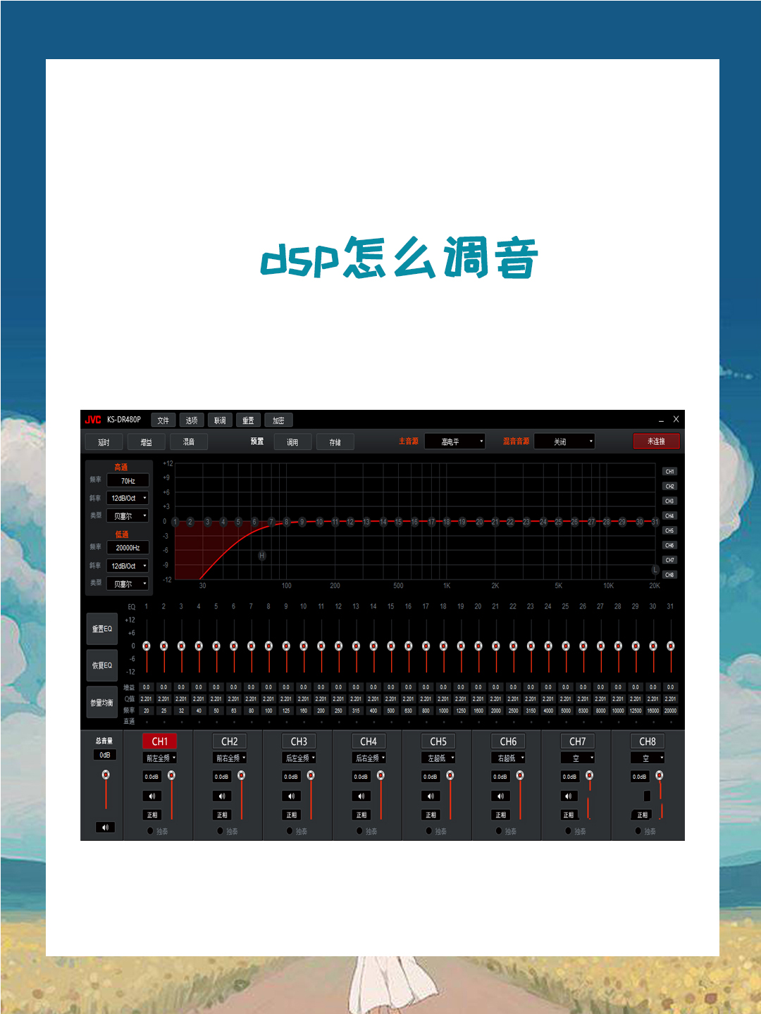 车载dsp15段调音最佳图图片