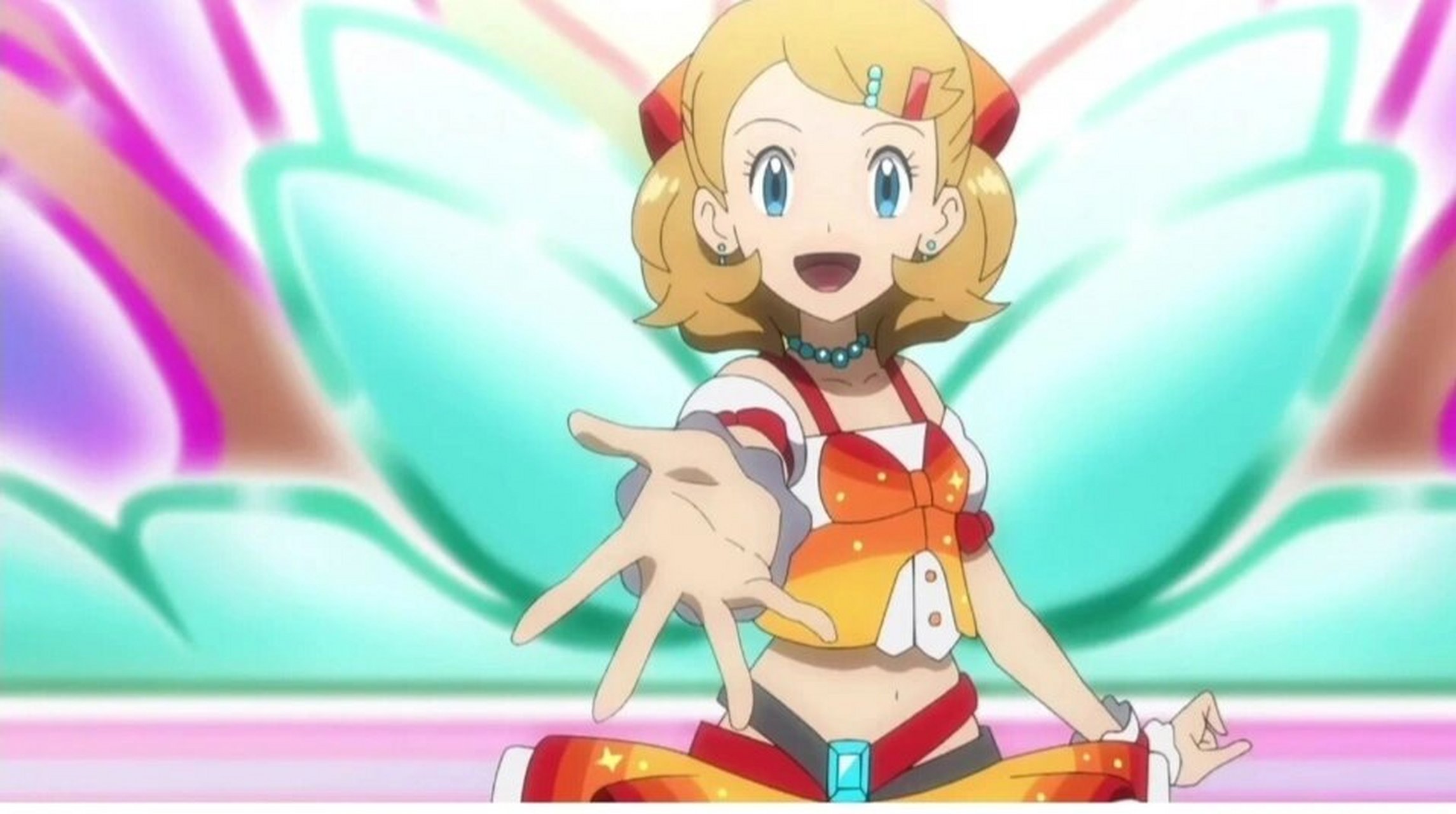 宝可梦小智莎莉娜图片 这是上一个视频的图片吧?