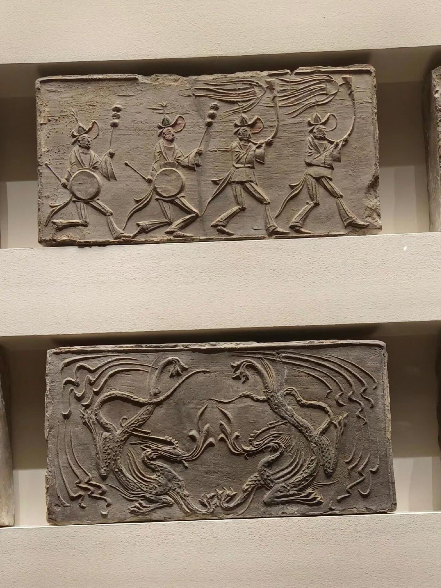 画像砖,南朝,1958年河南邓县学庄出土