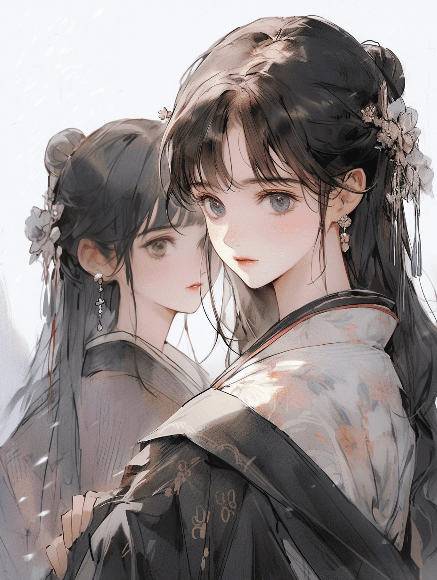 【可商素材271】古风双女主 编号b271