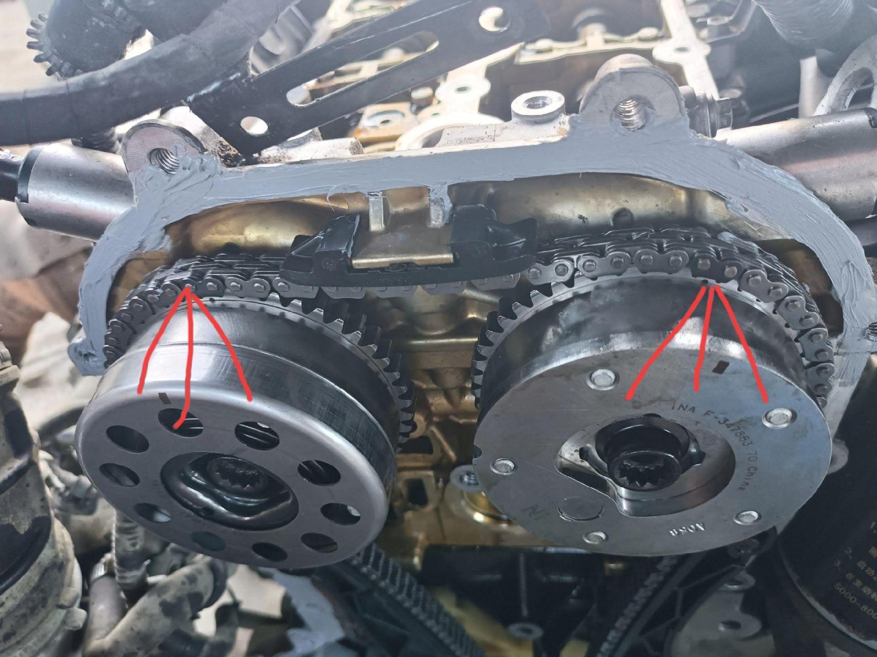 长城哈昲h6gw4c20发动机正时,记住一缸是内八