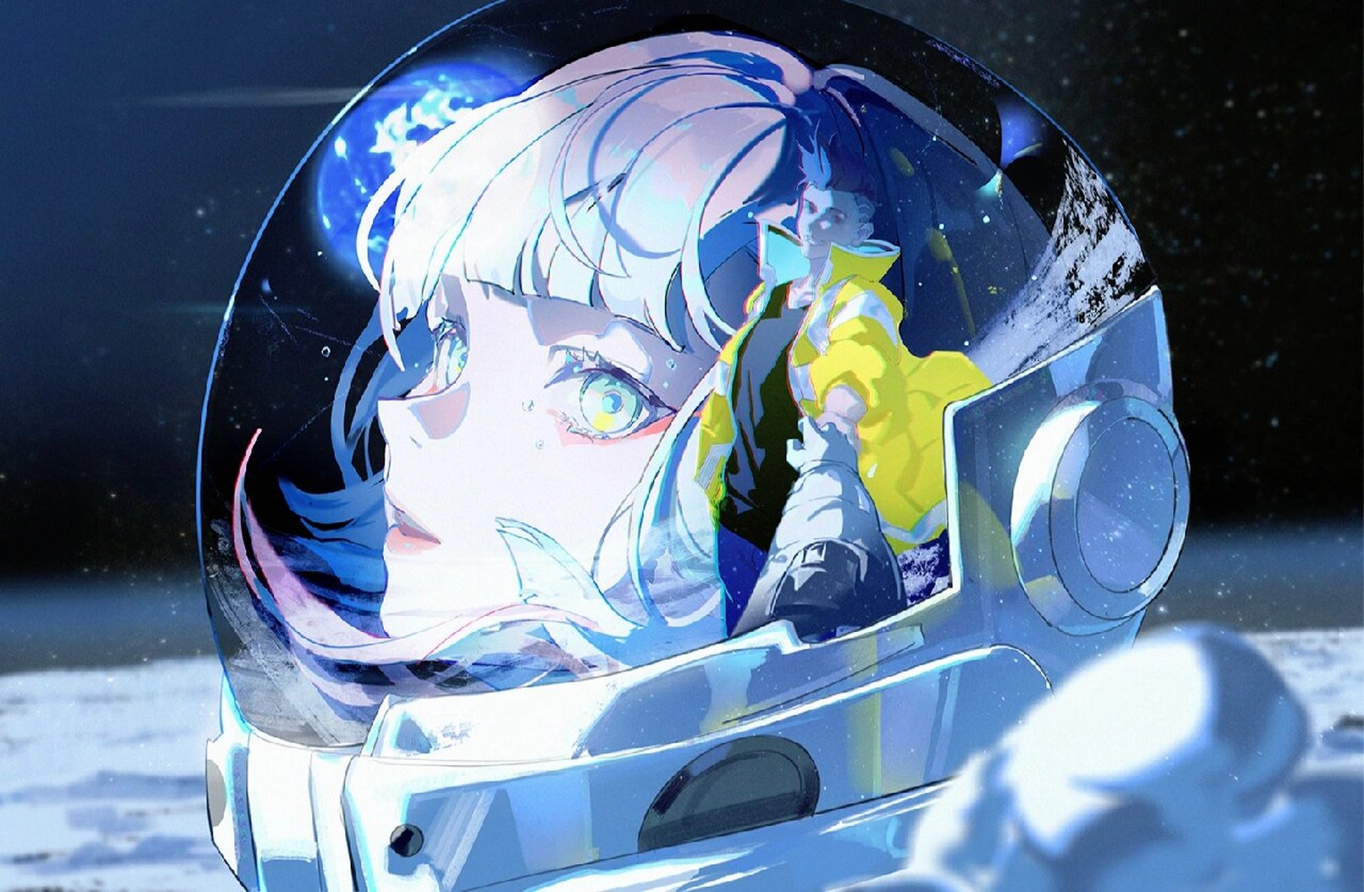 4k系列 |赛博朋克边缘行者动漫电脑壁纸 "我只注意你一个人 你是知道