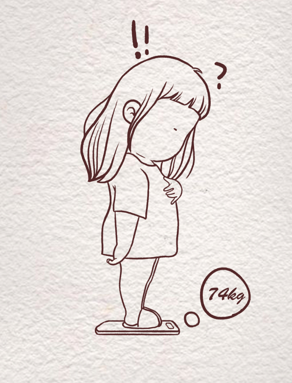 抱住胖胖的自己【小白人物简笔画】 93非常适合零基础小白的人物简