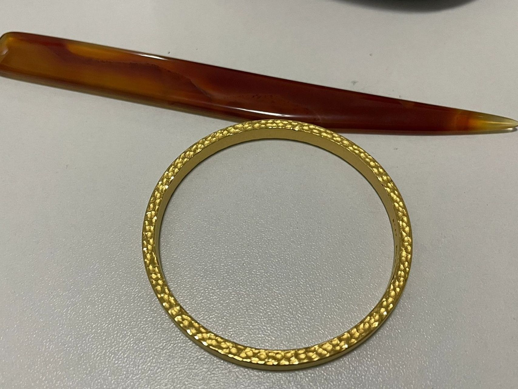 玛瑙刀抛光真的会掉金的!