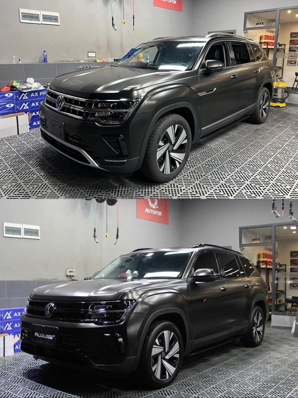 瞧瞧大众途昂改色黑武士.每个人的心中都离不开一台黑武士