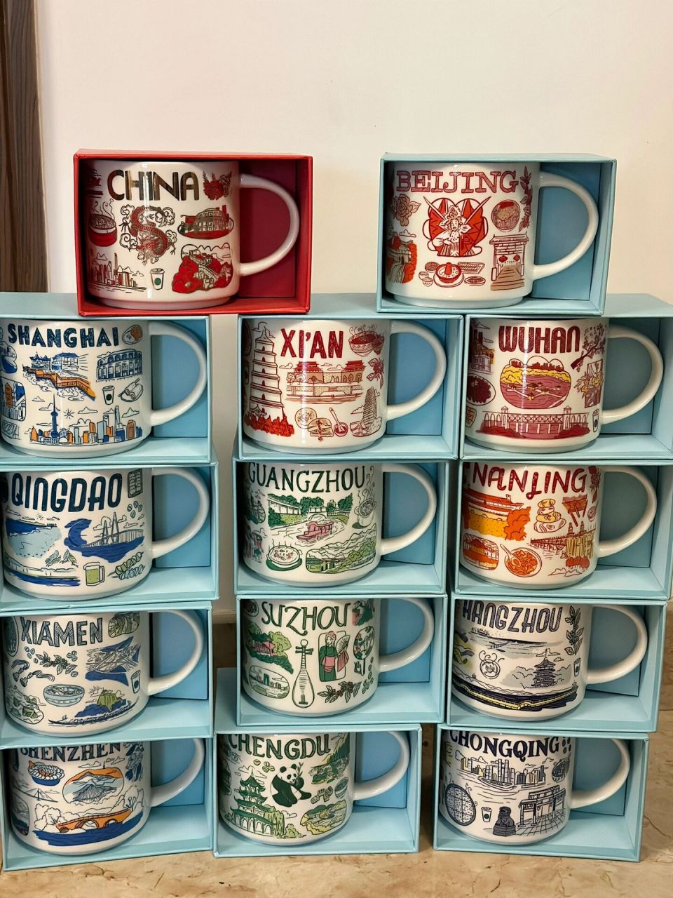 星巴克中国bts been there系列城市杯 一直在收集北美的 看国内也出了