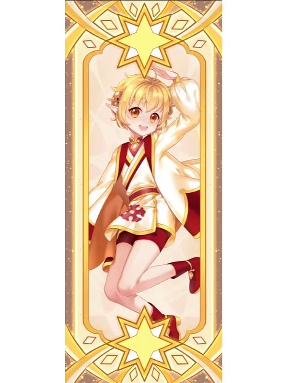 小花仙二十四节气之夏季节气花信卡牌(下) 卡牌 正面全身图分别是夏至