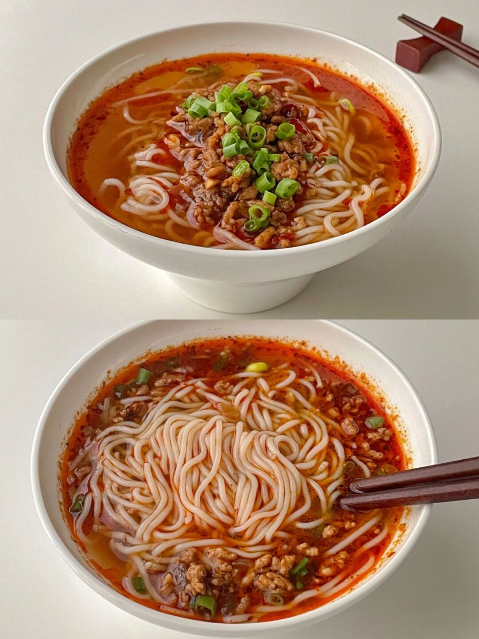 快乐嗦粉6015美味浓郁肉酱米线 简单好吃料足,滑溜的米线～醇厚的