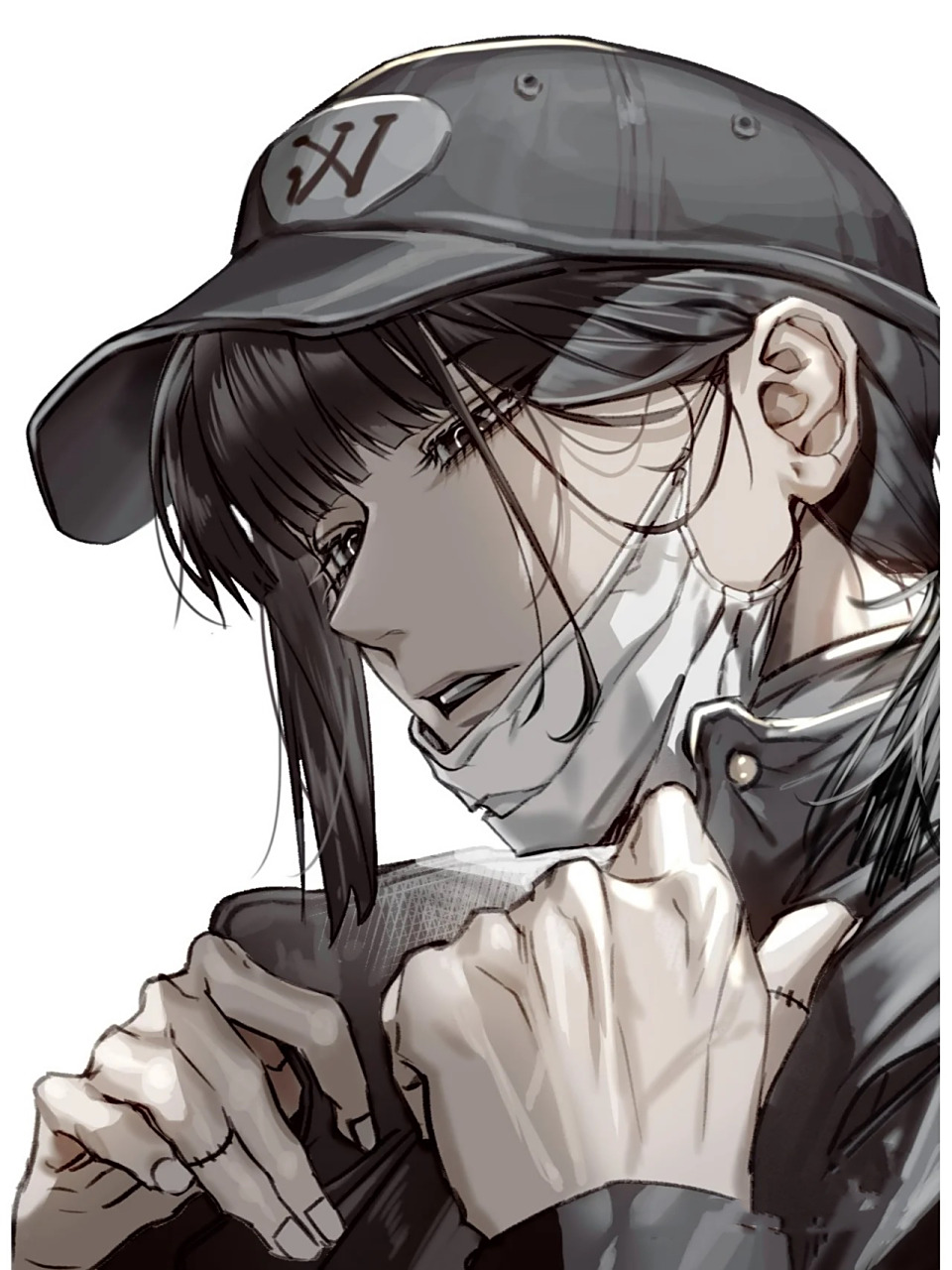 人物动漫插画|疯批美人 插画师twi :mumu_086