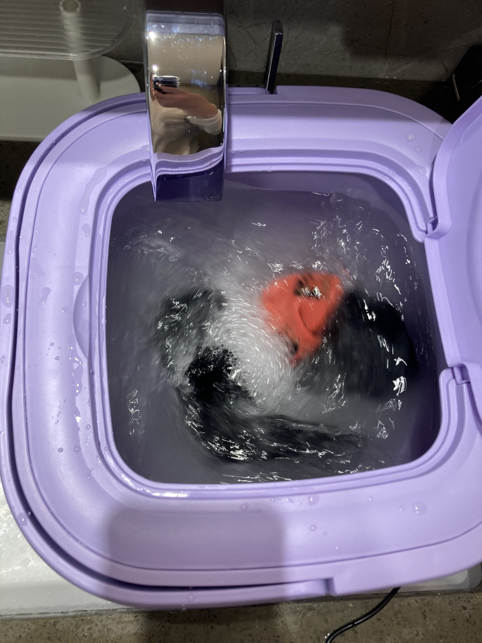 我这个入的是75元的平价洗袜机,折叠款的,好收纳.