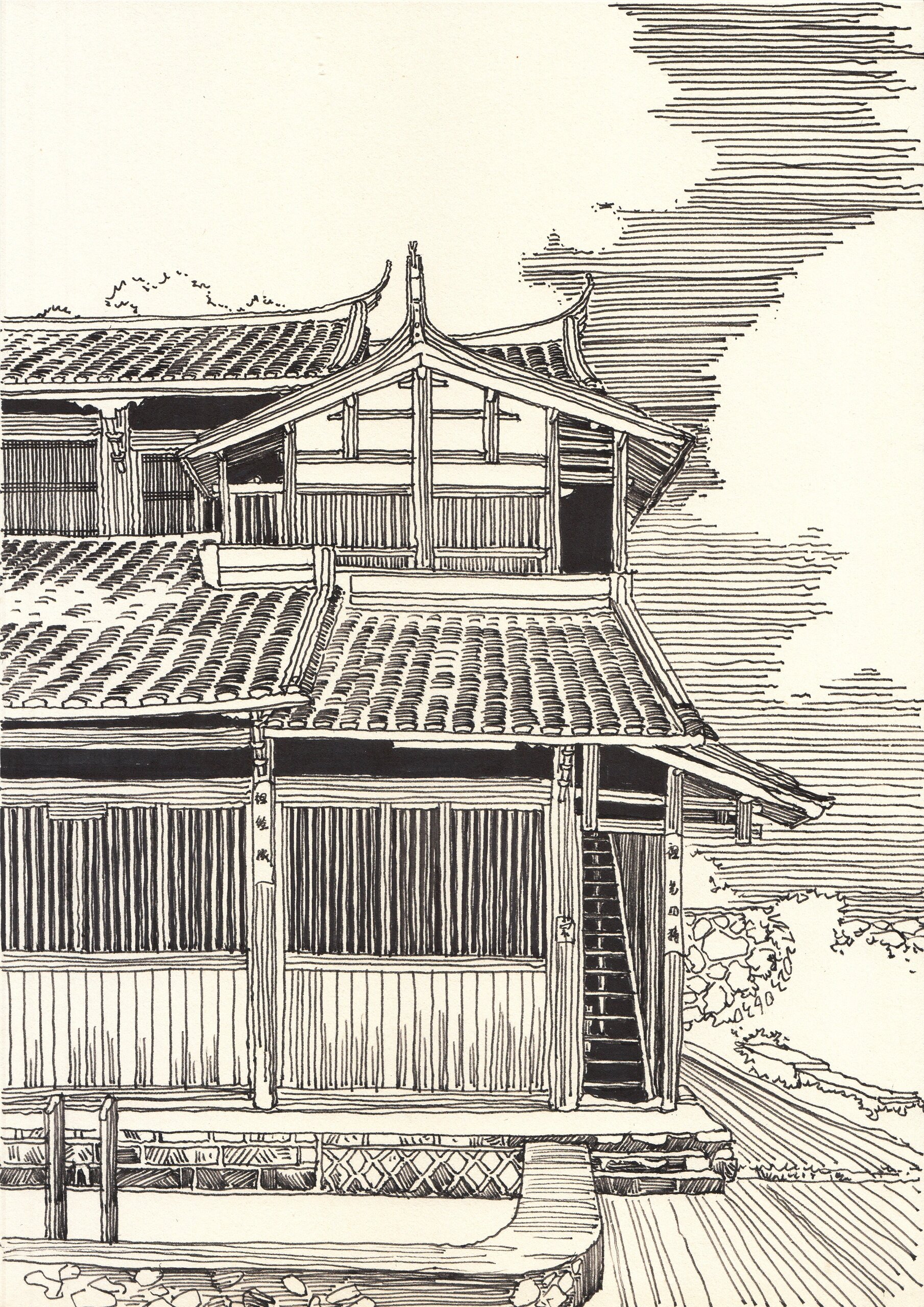 建筑速写· 福建三明尤溪县白岩村陈氏祠堂