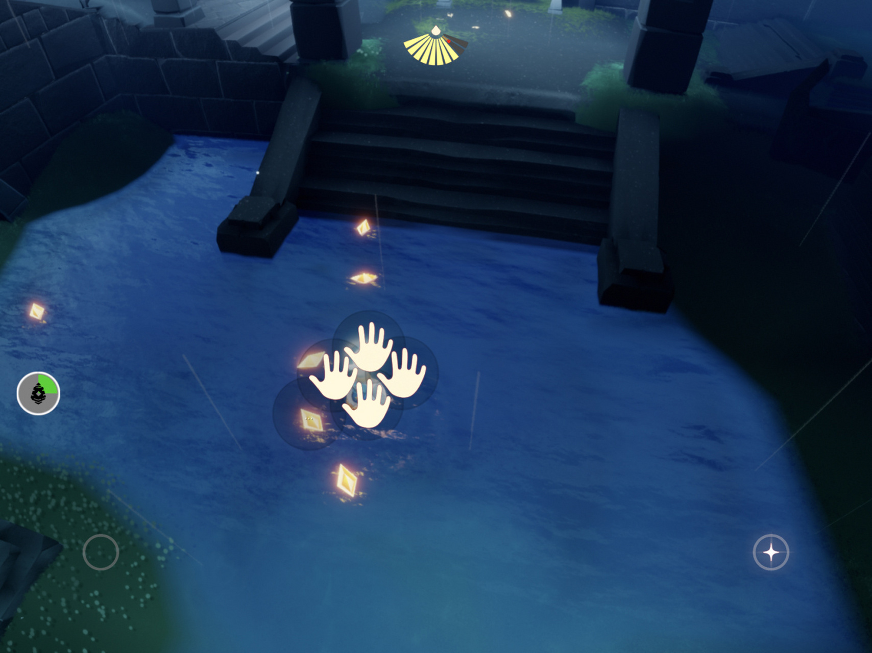 光遇-集结季第四个任务 图一:先祖又回到树屋里面,这次在二楼 图二:找