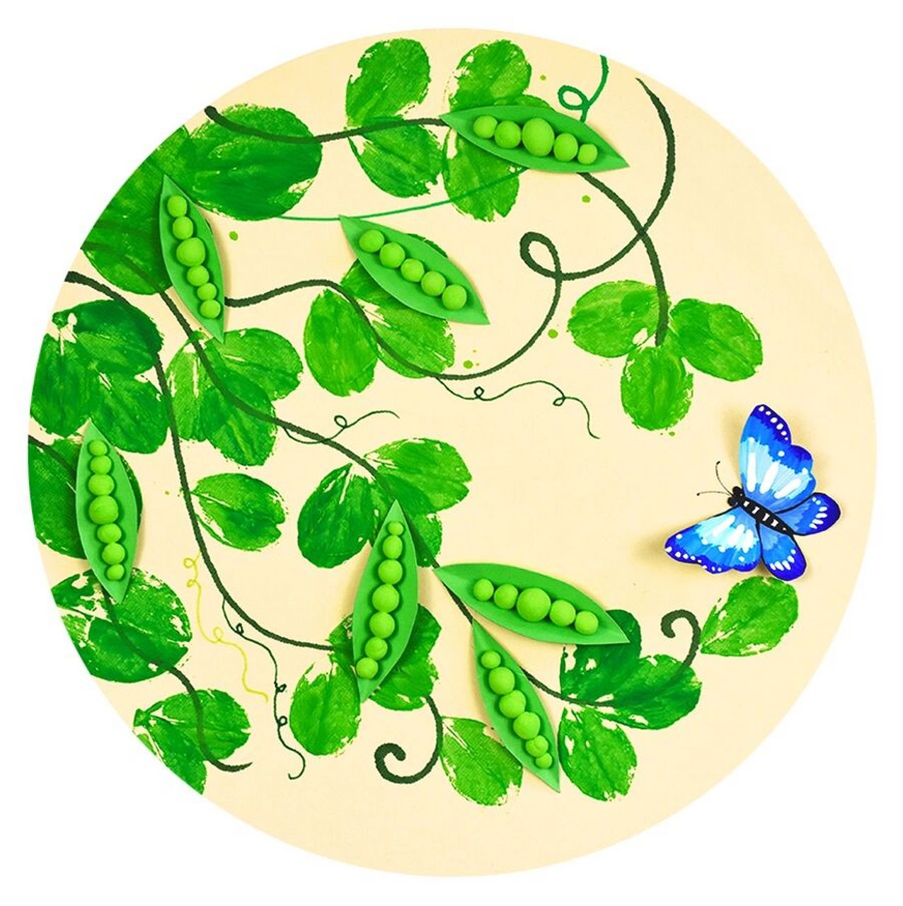 儿童画教程|鼓鼓的豌豆荚 【教学重难点】 98 ①观察豌豆的藤,叶,花