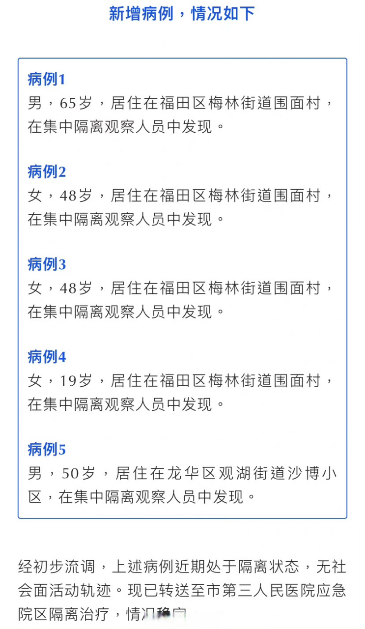  深圳疫情最新消息今天新增一例是哪个区(深圳疫情最新2021今天)