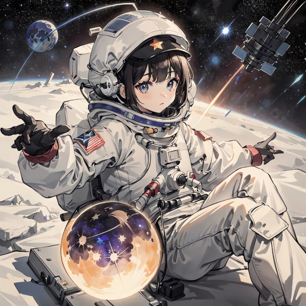 太空女生头像 ✨可自行拿图自用 ✨转载请注明出处 👉🈲止