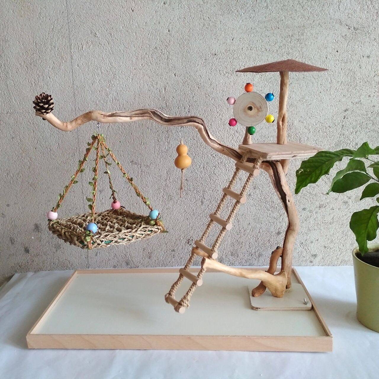 玄凤牡丹虎皮鹦鹉鸟站架 鹦鹉站架