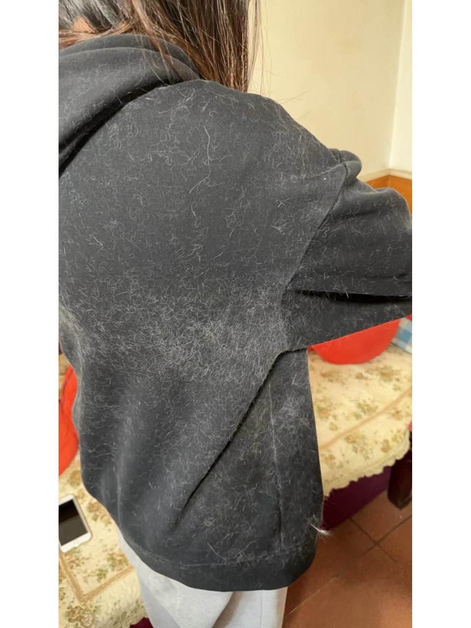 海宁卖獭兔毛的派克服掉毛掉成这样? 是没问题的嘛?