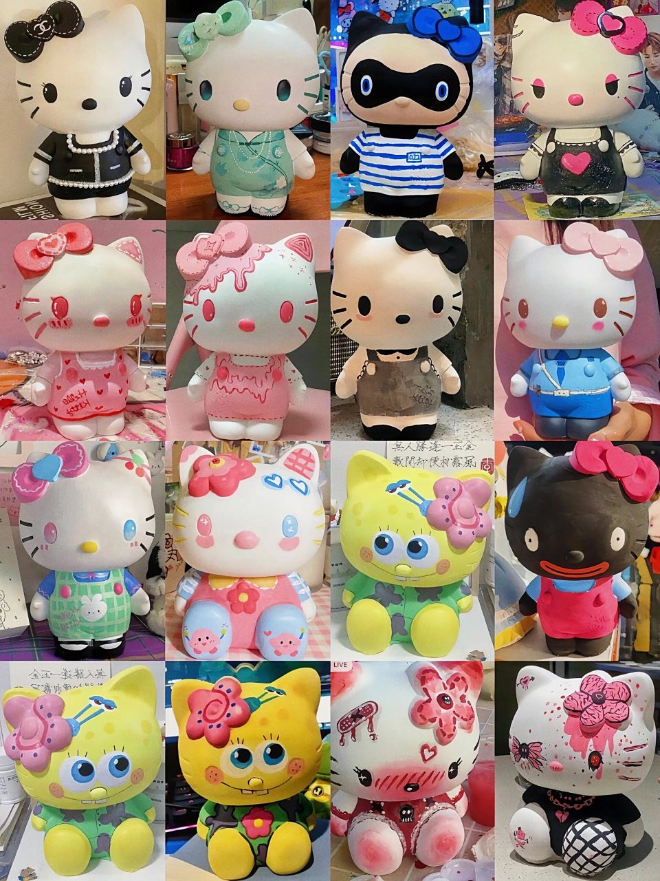 下次见面 记得带上你亲手给我涂的hello kitty石膏娃娃!