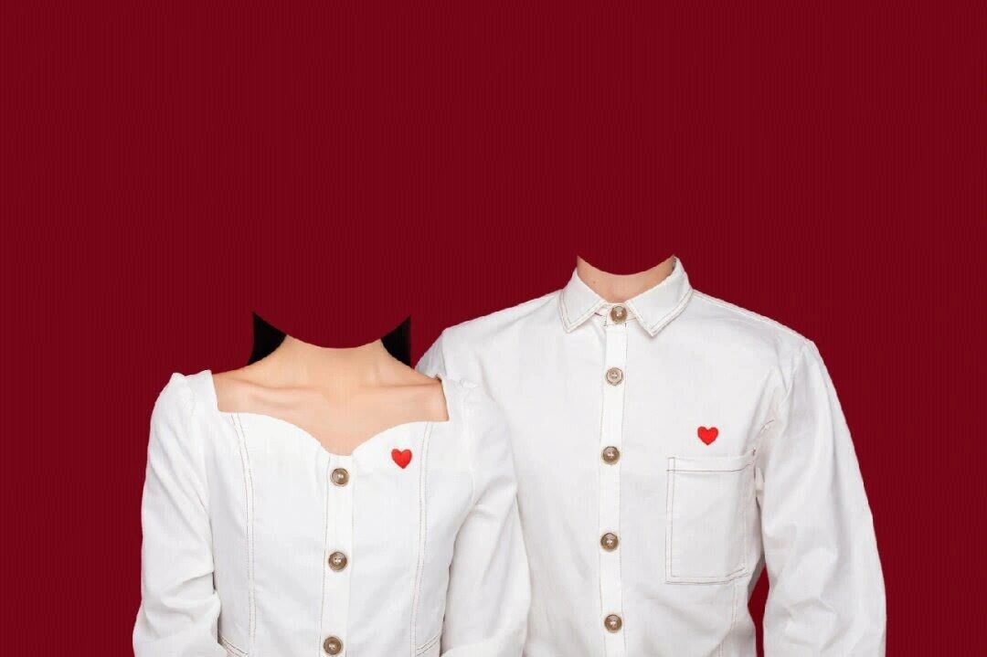 结婚登记照模板,换服装换发型,精修,合成 情侣照婚纱照p图合成素材