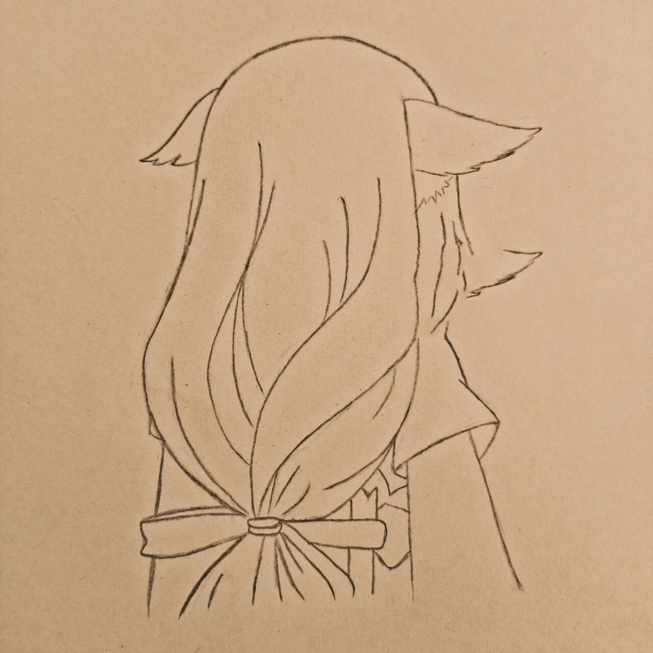 临摹笔记4 涂山苏苏好可爱啊 我有厚着脸皮来了这次临摹的是背影,好