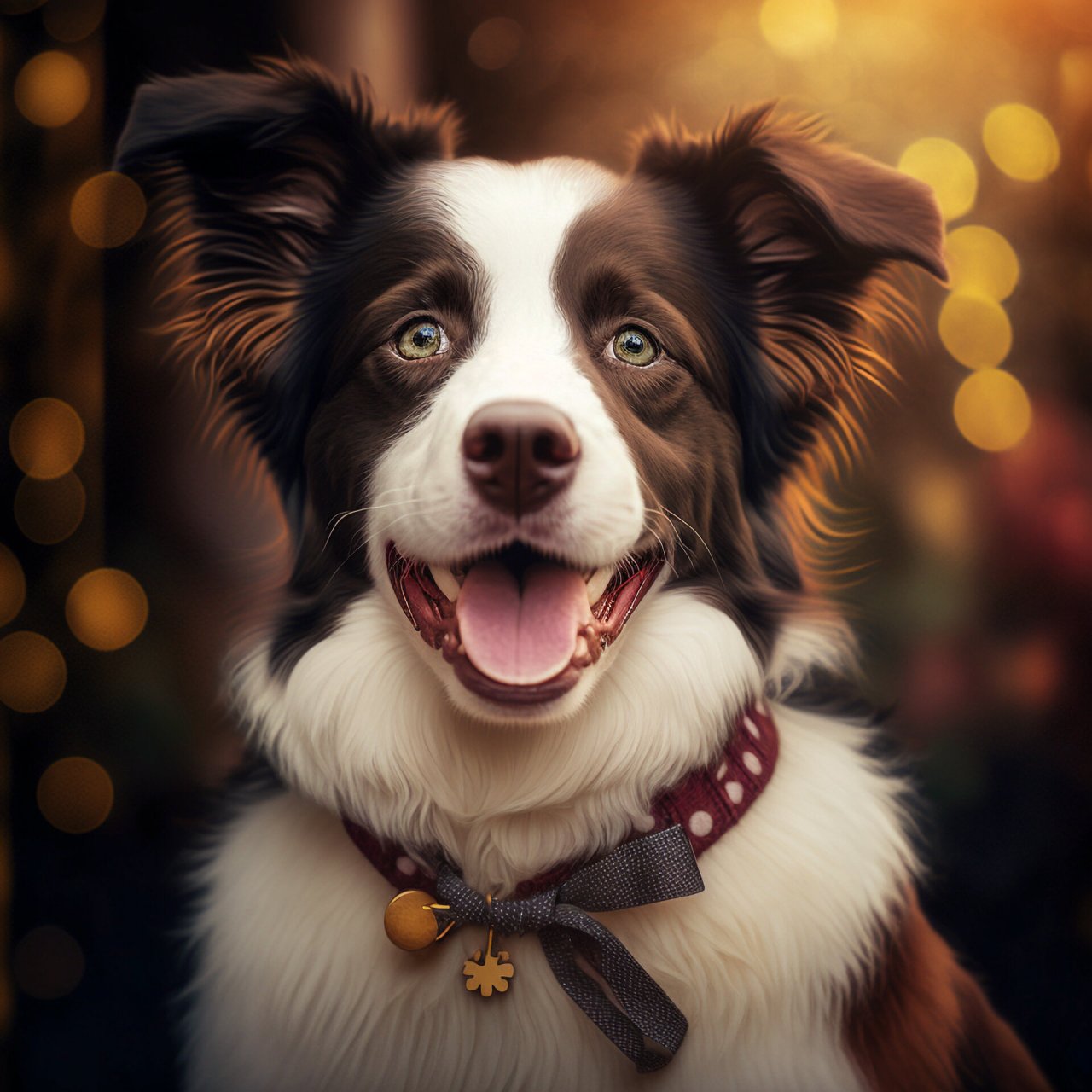 边牧冬日氛围感头像更新 昨天票选结果,边牧略胜一筹 注意了注意了