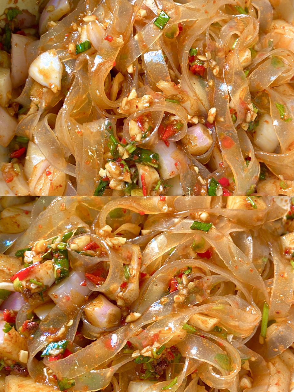 凉拌粉皮 040404有多少人没吃过这种粉皮?我看看!