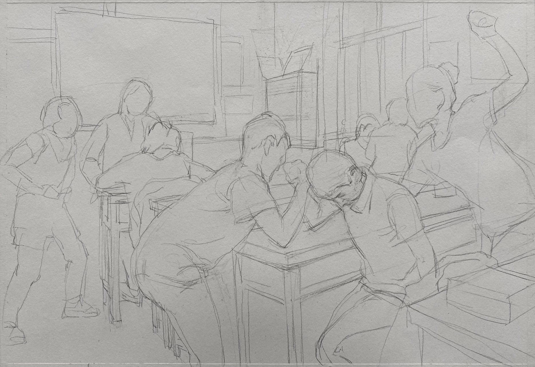 命题场景速写"课间"