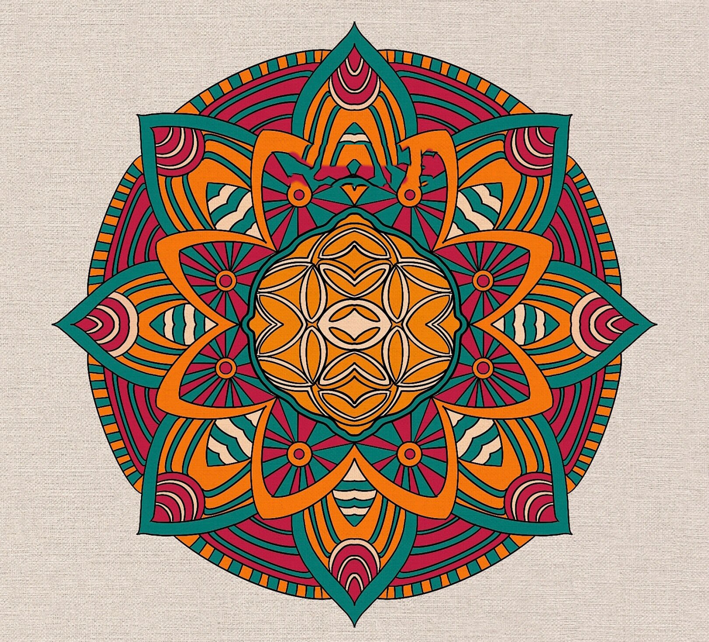 每日图案 彩色装饰图案 中国传统纹样(7) 美出天际的曼荼罗纹样