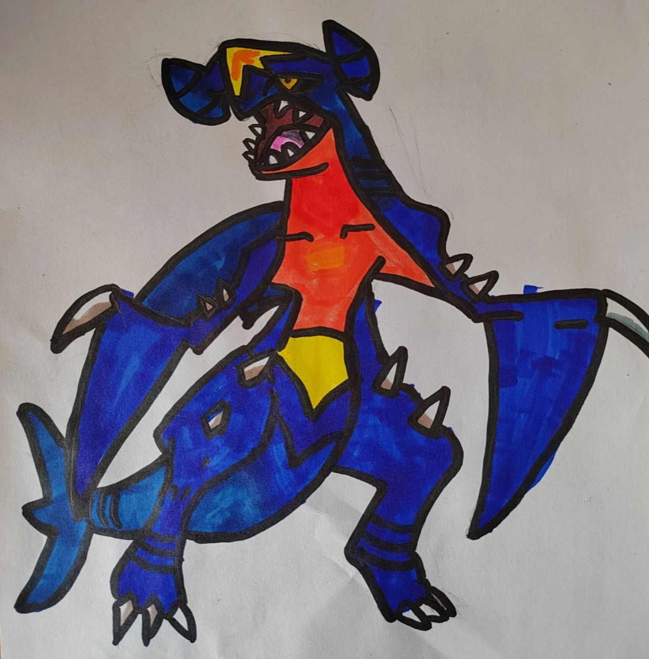 画残画的烈咬陆鲨